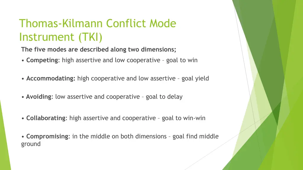 thomas kilmann conflict mode instrument tki 2