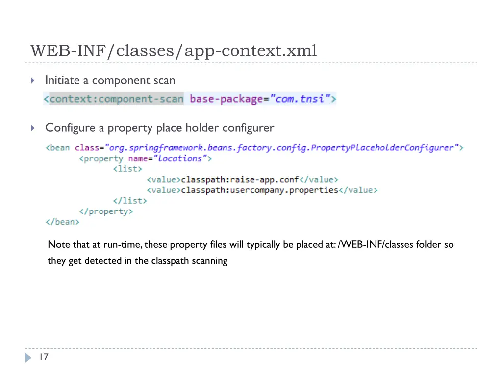 web inf classes app context xml