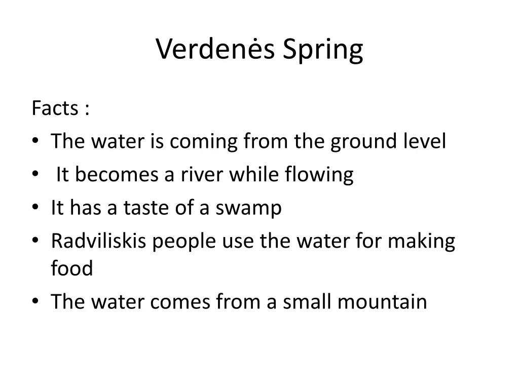 verden s spring