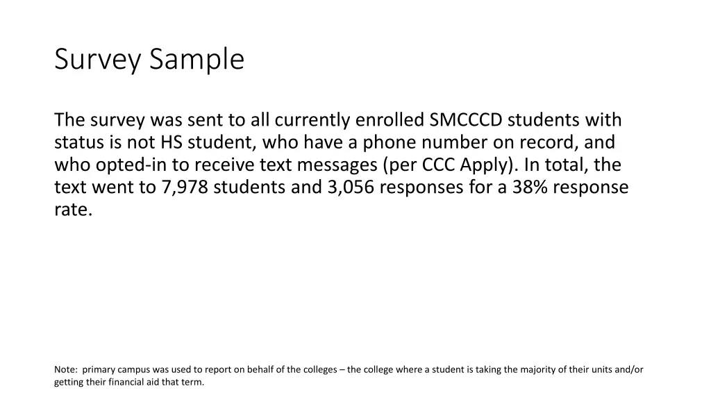 survey sample