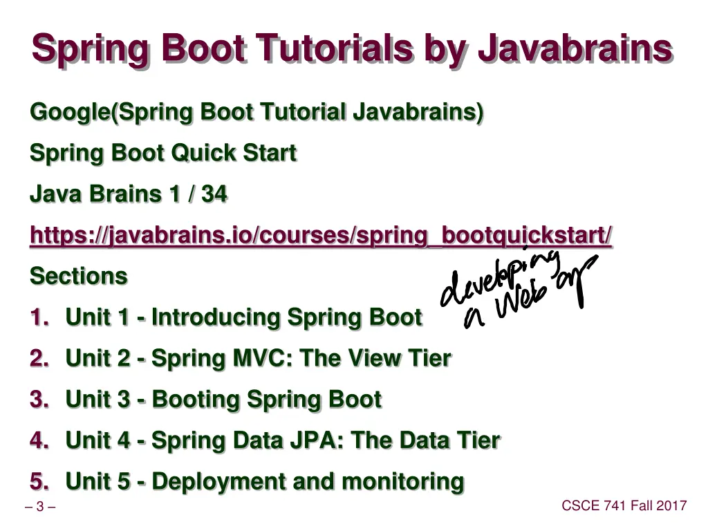 spring boot tutorials by javabrains