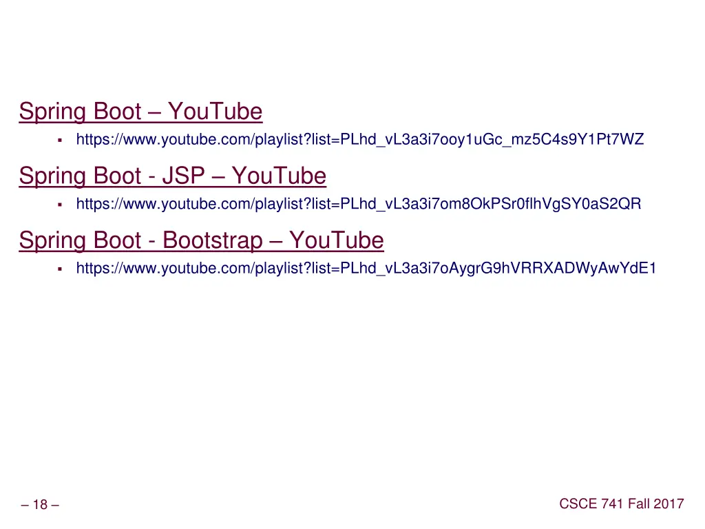 spring boot youtube https www youtube