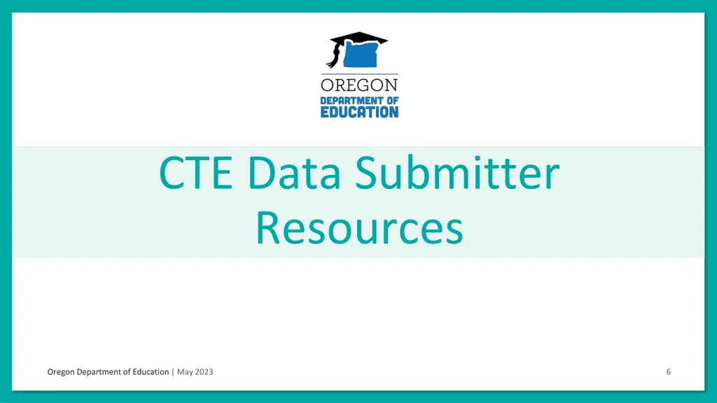 cte data submitter resources