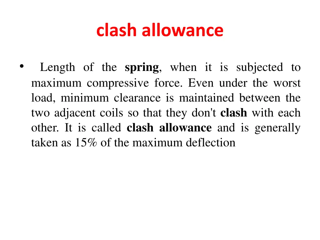 clash allowance