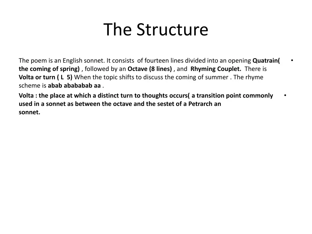 the structure