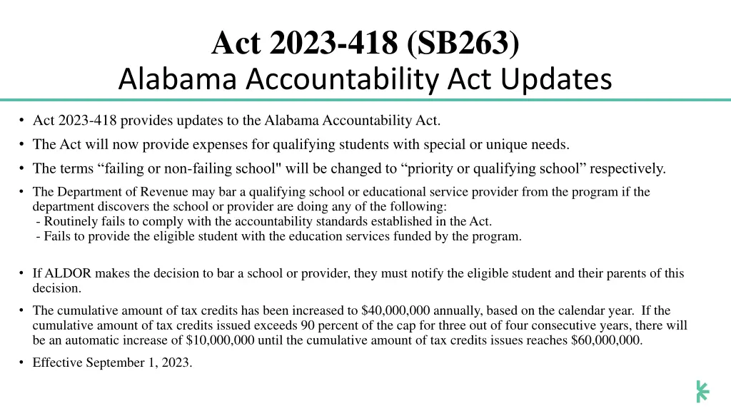 act 2023 418 sb263 alabama accountability