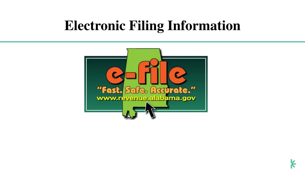 electronic filing information