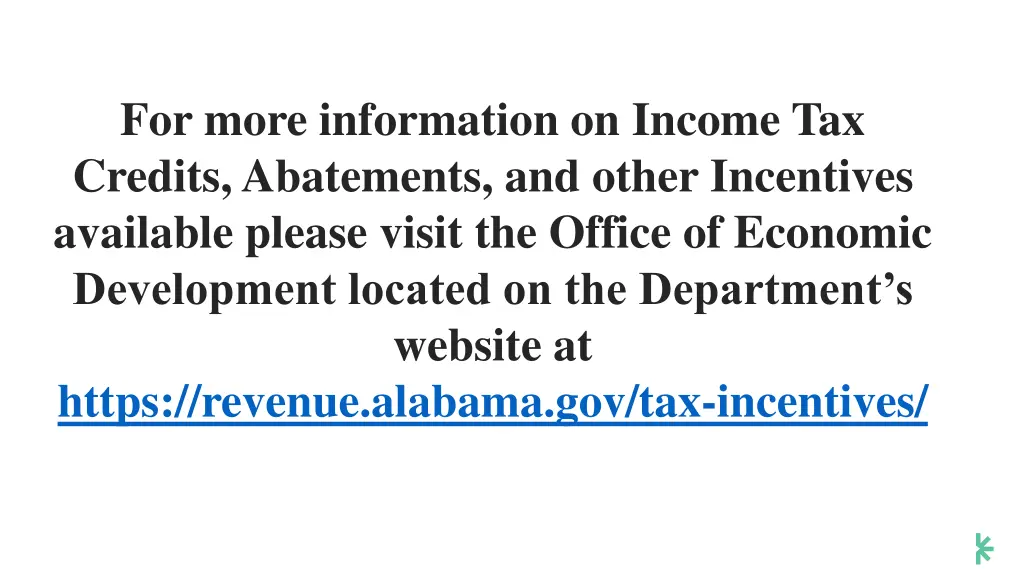 for more information on income tax credits