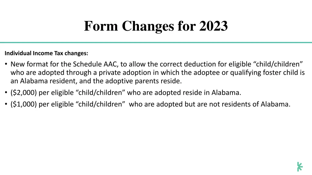 form changes for 2023 1