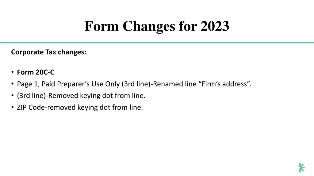 form changes for 2023 3