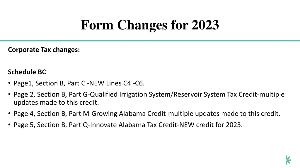 form changes for 2023 4