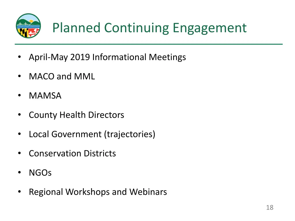 planned continuing engagement