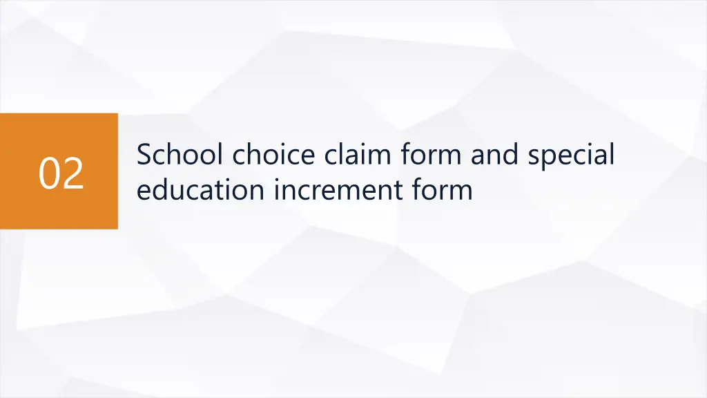 school choice claim form and special education