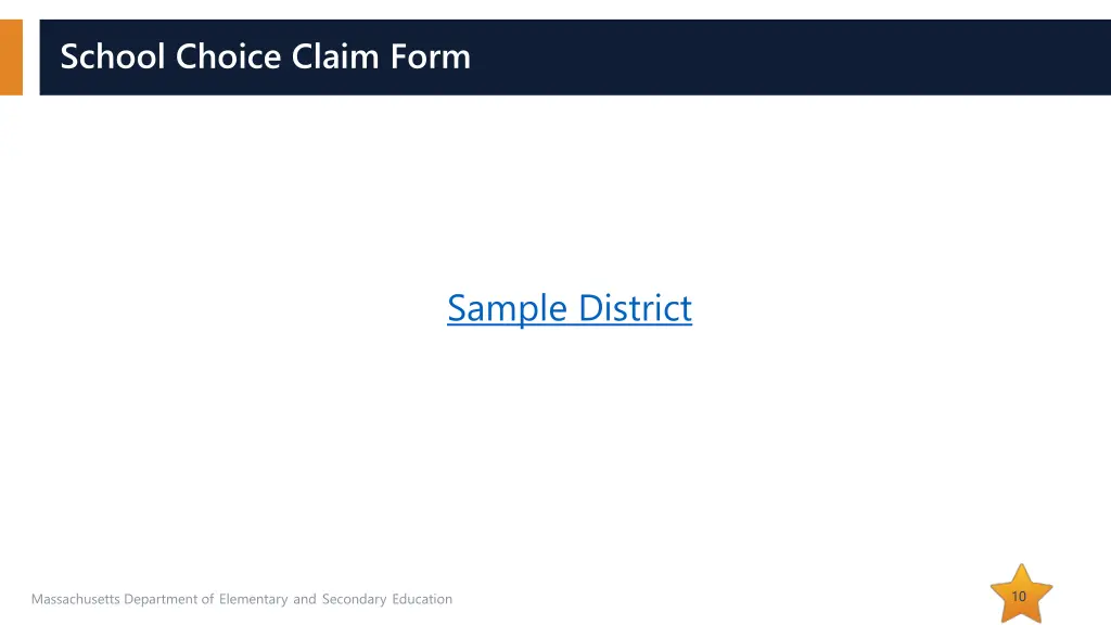 school choice claim form