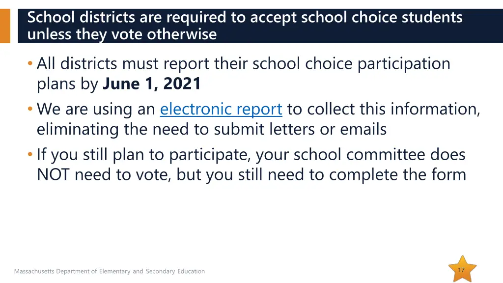 school districts are required to accept school