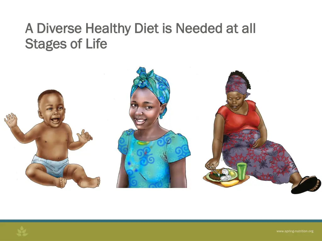 a diverse healthy diet is needed at all a diverse