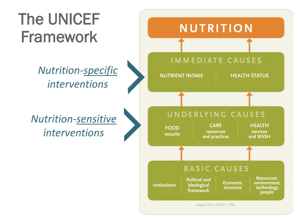 the unicef the unicef framework framework