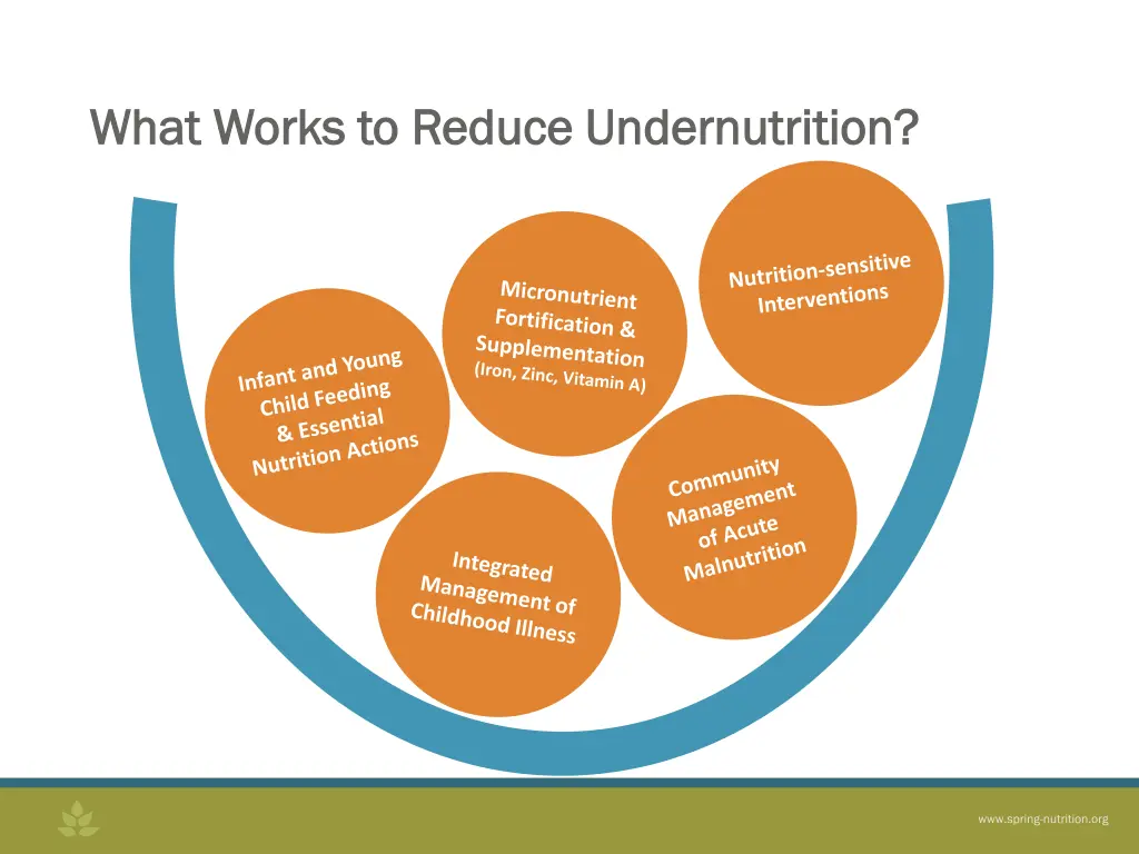 what works to reduce undernutrition what works 1