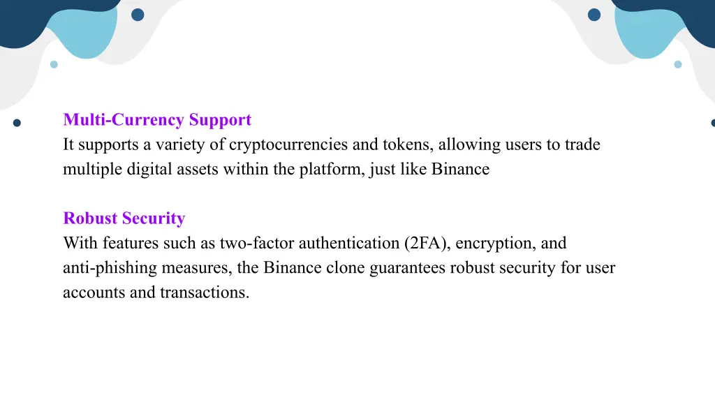 multi currency support it supports a variety