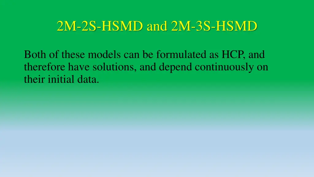 2m 2s hsmd and 2m 3s hsmd 2