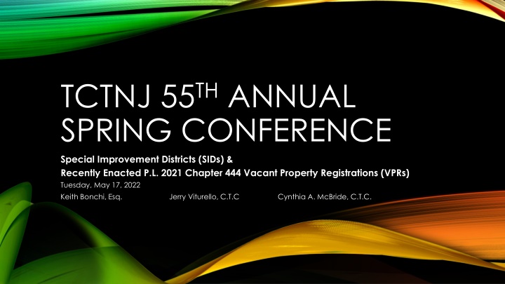 tctnj 55 th annual spring conference special