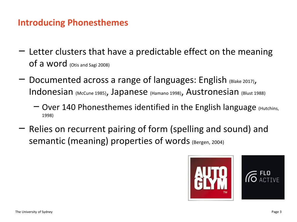 introducing phonesthemes