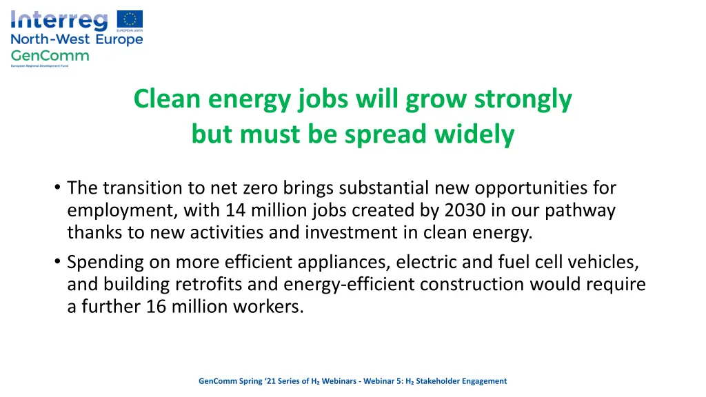 clean energy jobs will grow strongly but must 1