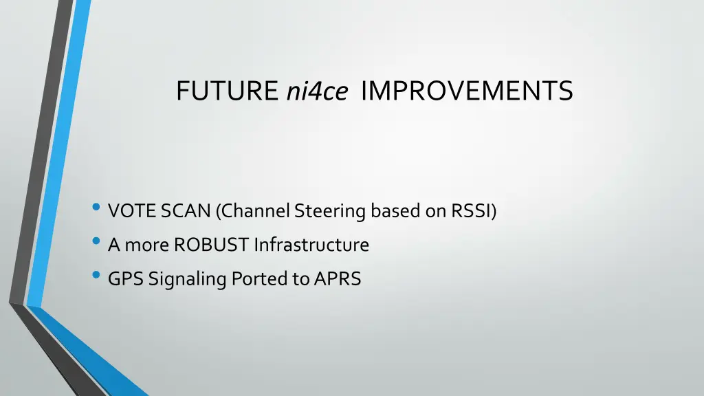 future ni4ce improvements