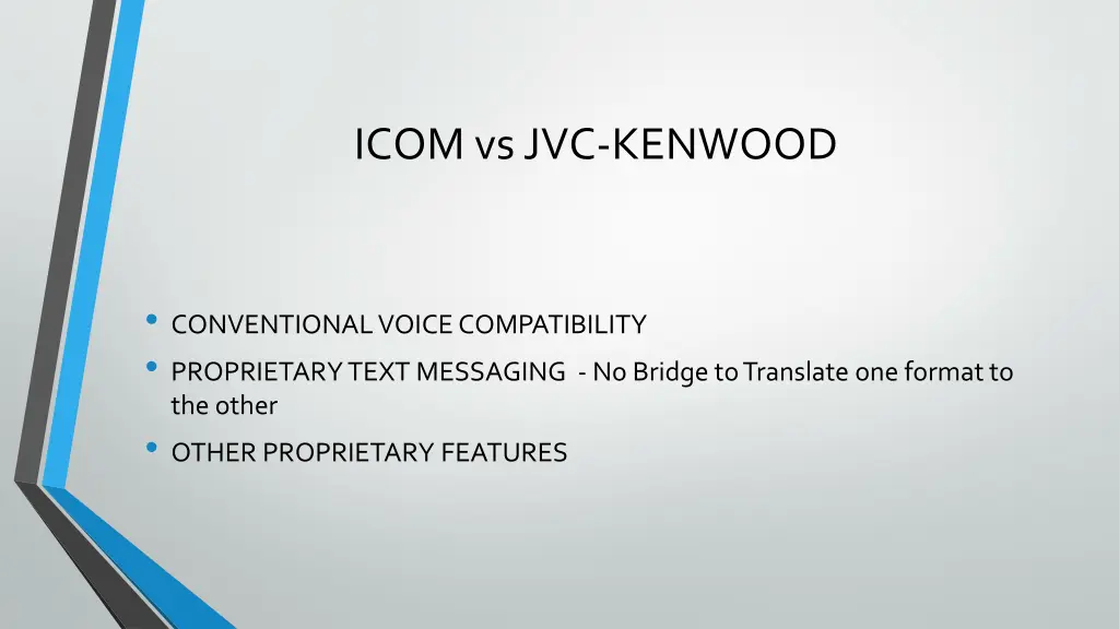 icom vs jvc kenwood