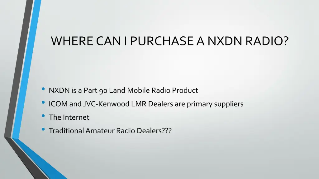 where can i purchase a nxdn radio