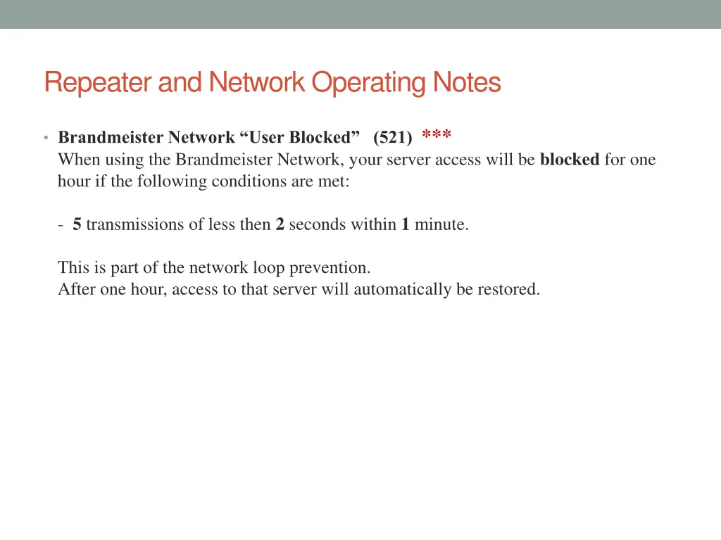 repeater and network operating notes 1