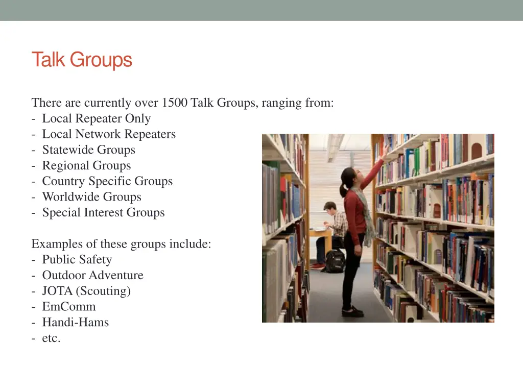 talk groups