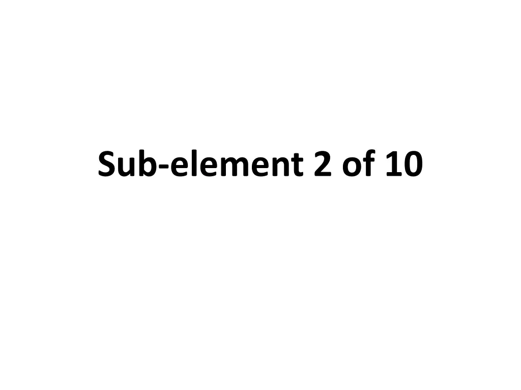 sub element 2 of 10