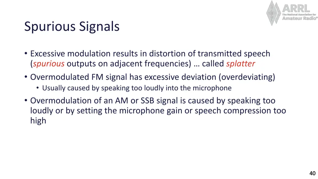 spurious signals