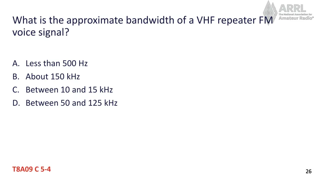 what is the approximate bandwidth