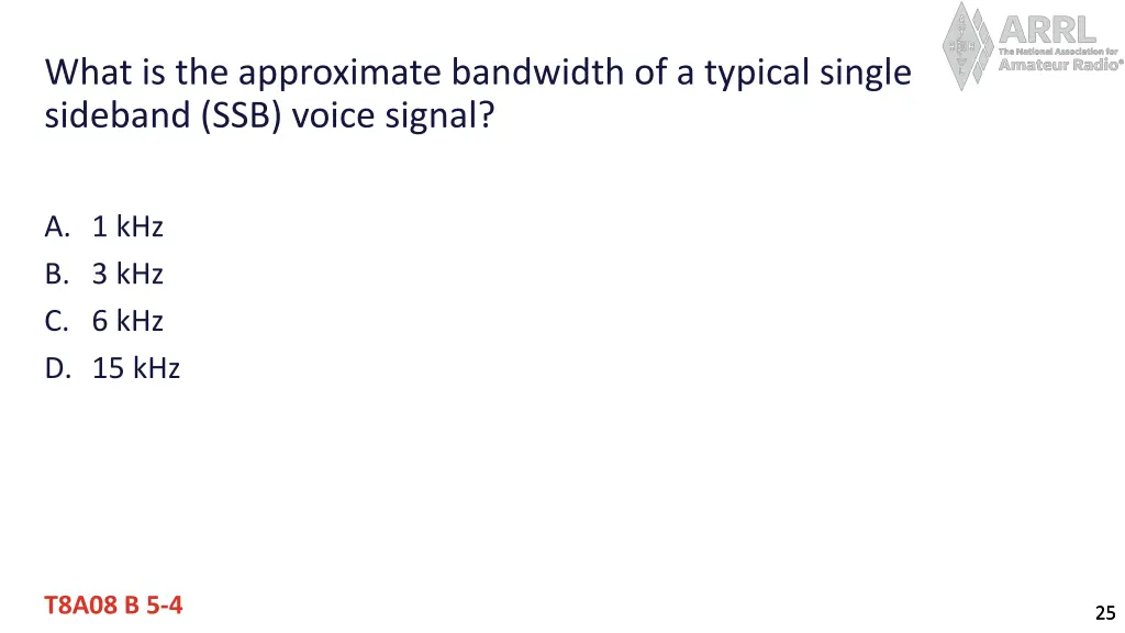 what is the approximate bandwidth of a typical