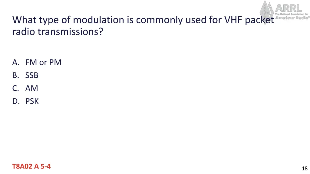 what type of modulation is commonly used