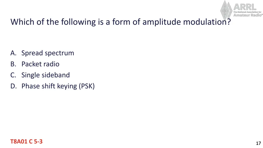 which of the following is a form of amplitude