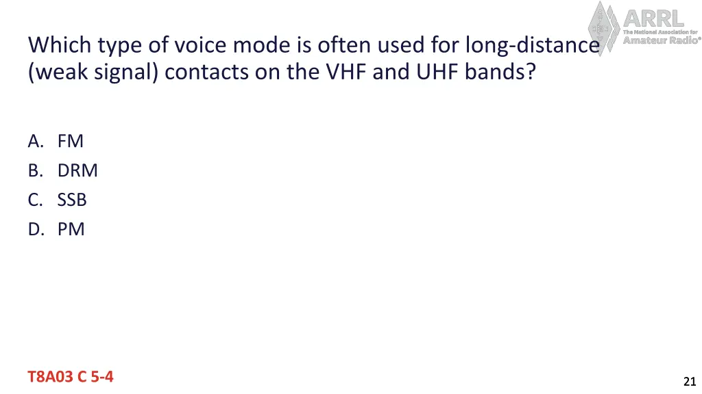 which type of voice mode is often used for long