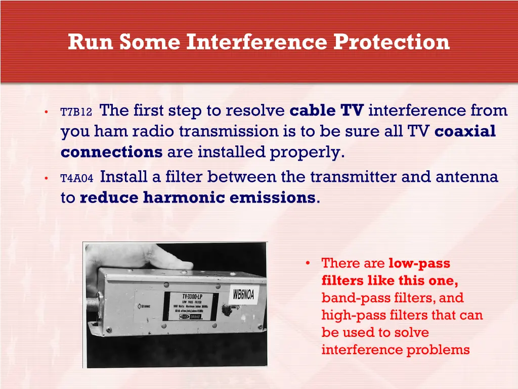 run some interference protection 4