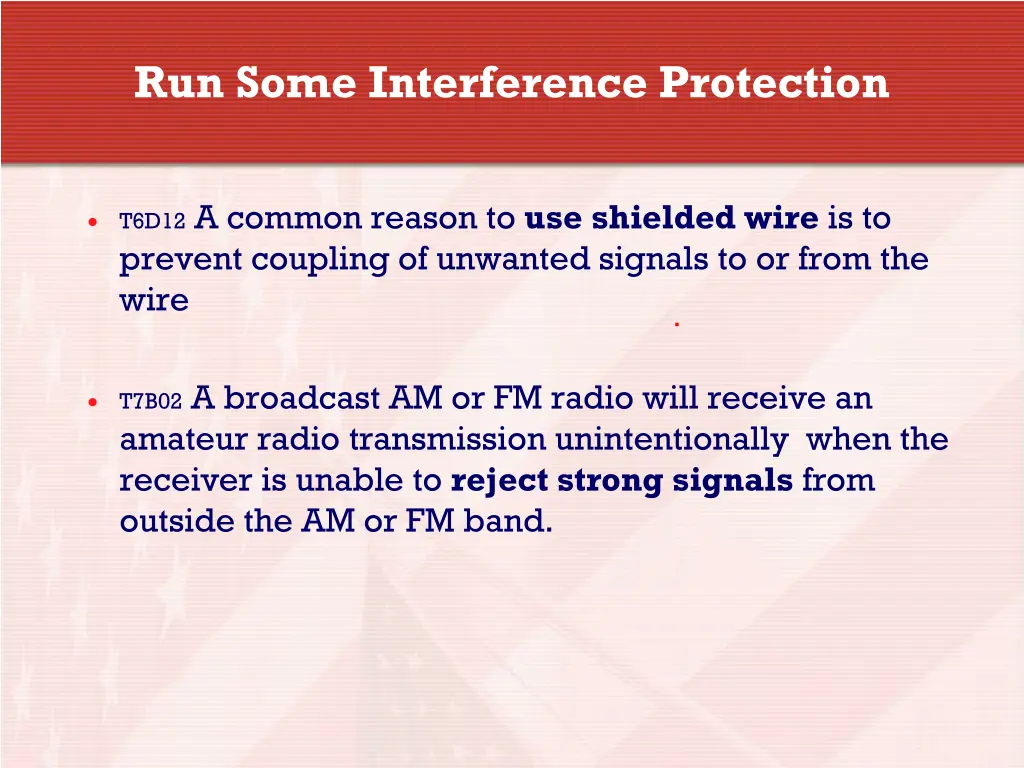 run some interference protection 5