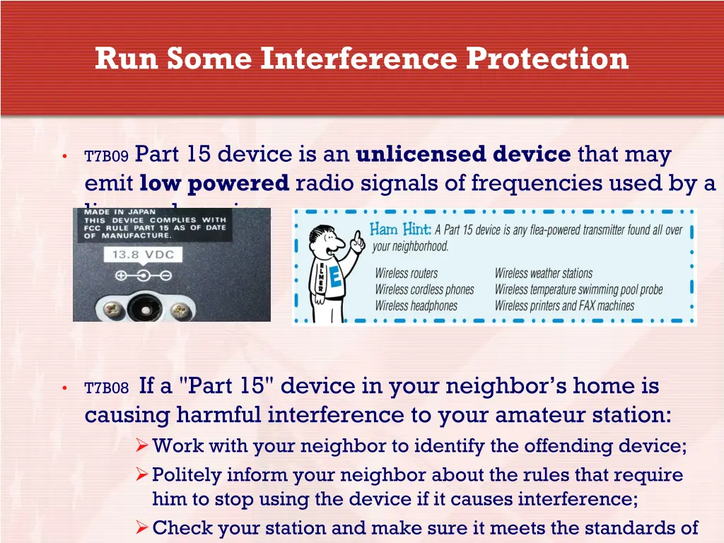 run some interference protection 9