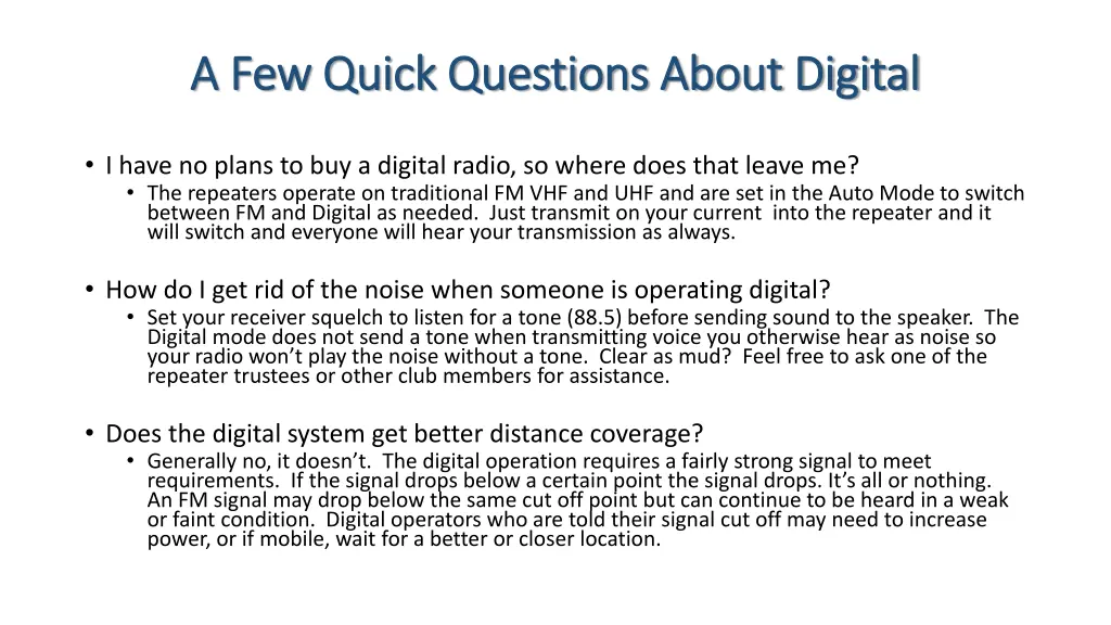 a few quick questions about digital a few quick