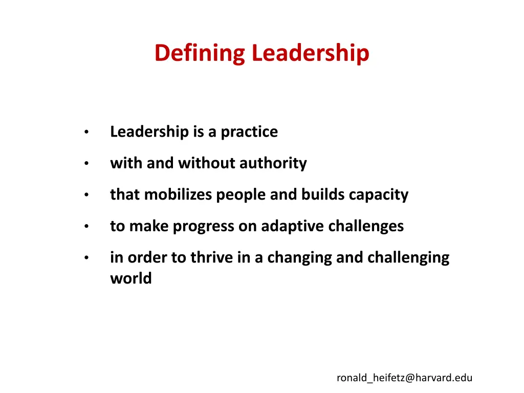 defining leadership