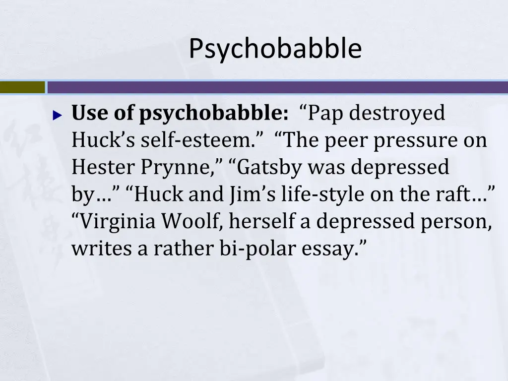 psychobabble