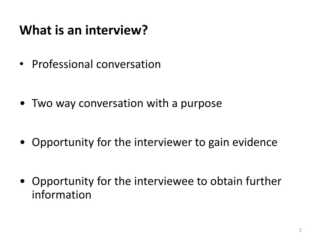 what is an interview