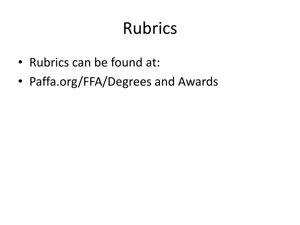 rubrics