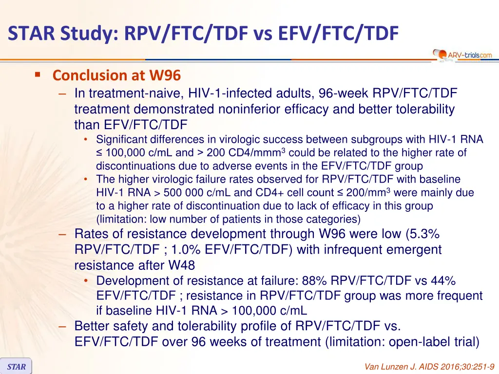 star study rpv ftc tdf vs efv ftc tdf 13