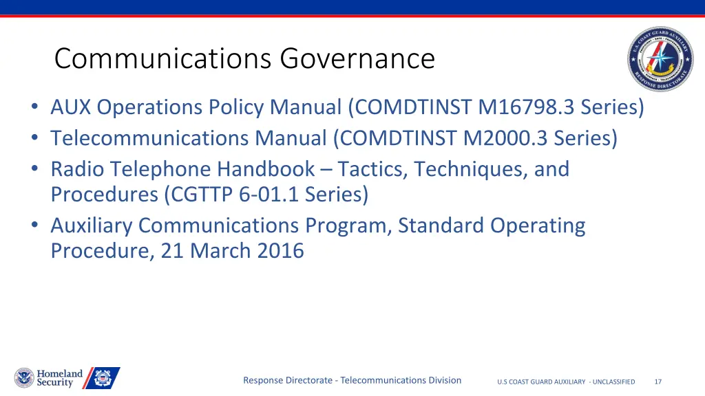 communications governance