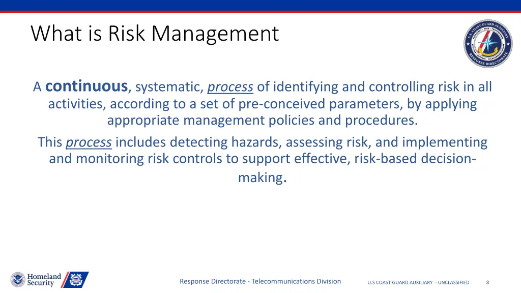 what is risk management